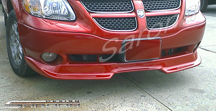 Custom Dodge Grand Caravan Front Bumper Add-on  Mini Van Front Lip/Splitter (2001 - 2006) - $390.00 (Part #DG-002-FA)